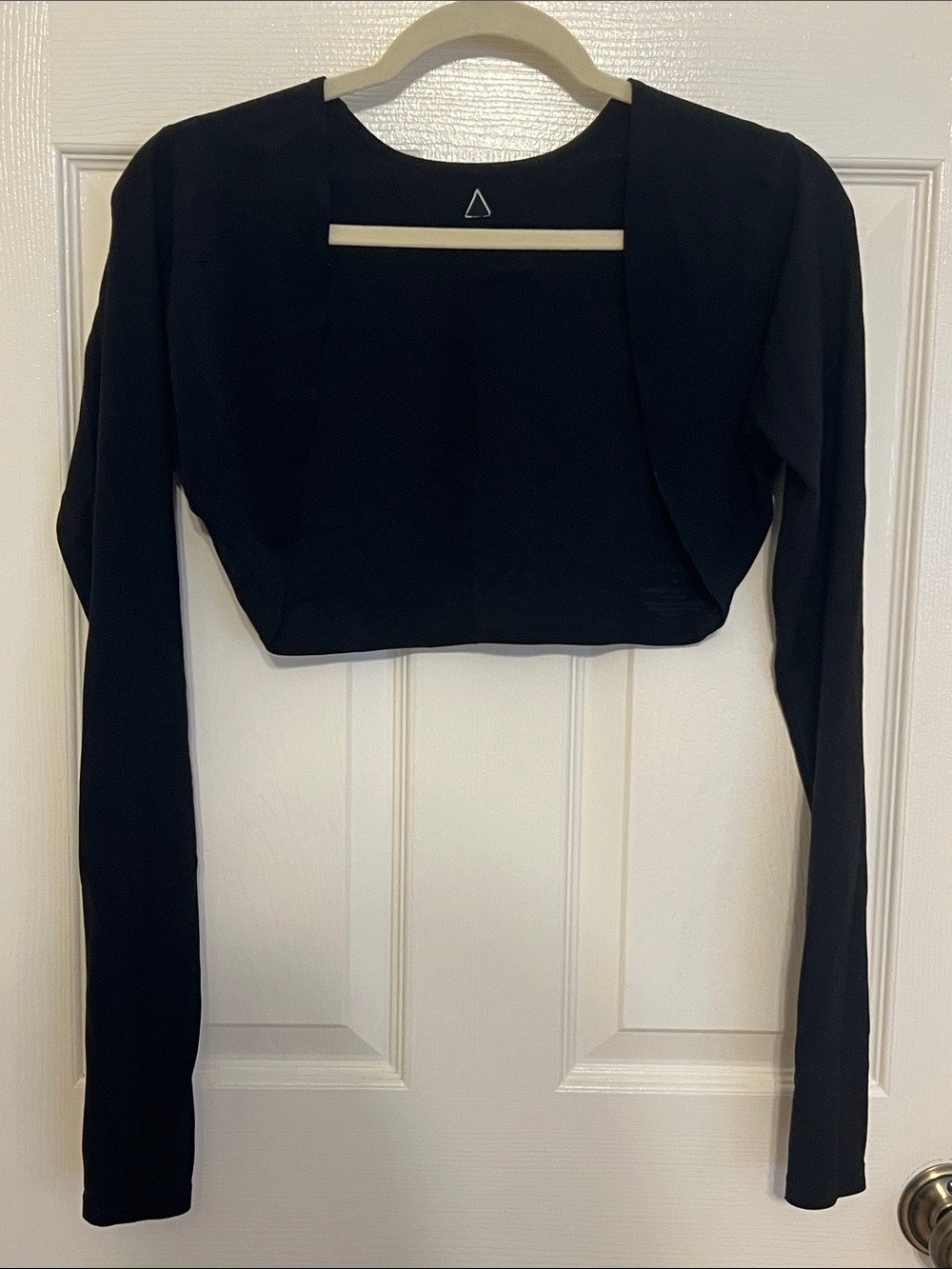 Black Long-Sleeve Crop Bolero / Ballet Shrug